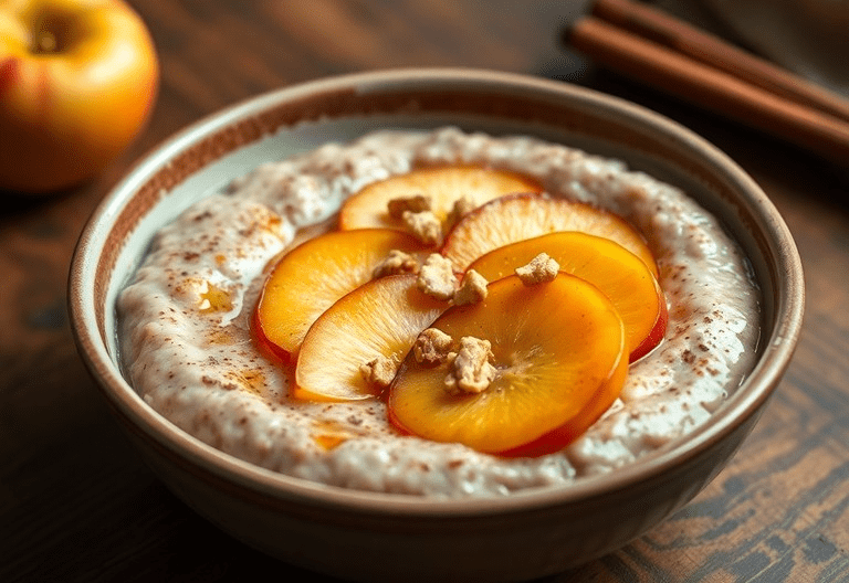 Porridge mit karamellisierten Äpfeln