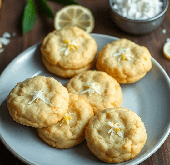 glutenfreie Kokos-Zitronen-Kekse