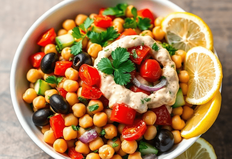 mediterraner Kichererbsensalat Rezept