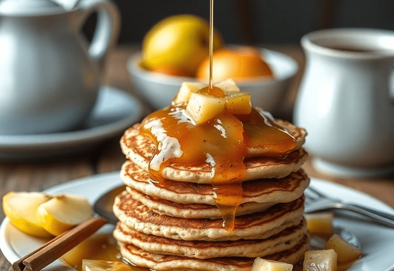 vegane Haferflocken Pancakes